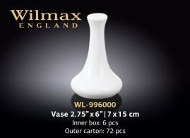 Wilmax.Ваза 15x7см