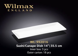 Wilmax.Блюдо д-суші/канапе 35,5см