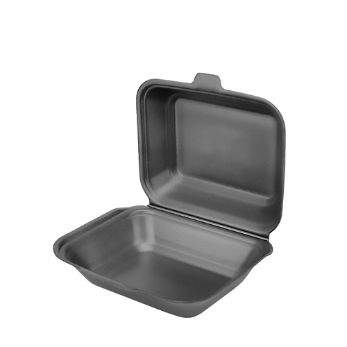 Ланч-бокс з полістирола 185*155*70 (250шт/уп) ЧОРНИЙ
