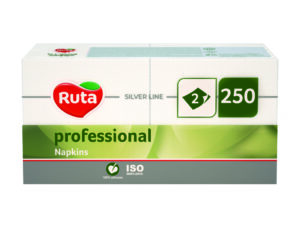 Серветки "Ruta 33*33" 2 шар, 1/4  250шт. білі (4)