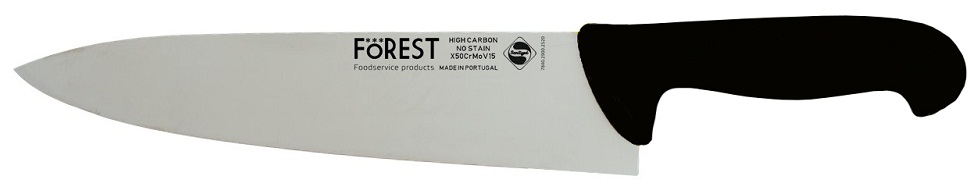 Ніж поварський 200 мм чорний FoREST