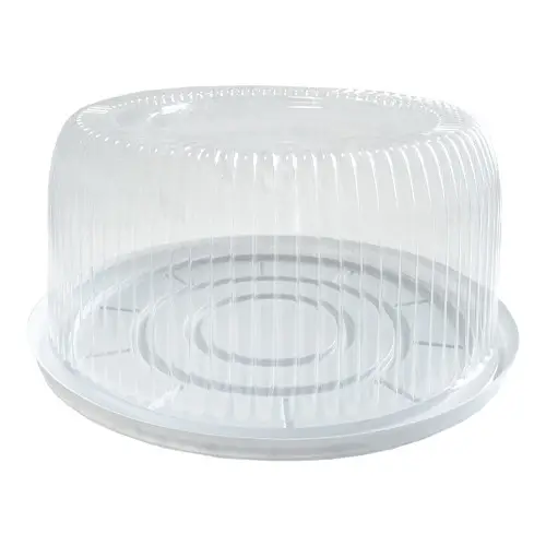 Контейнер для торта з кришкою ПС-230 d-227мм (200шт/ящ)