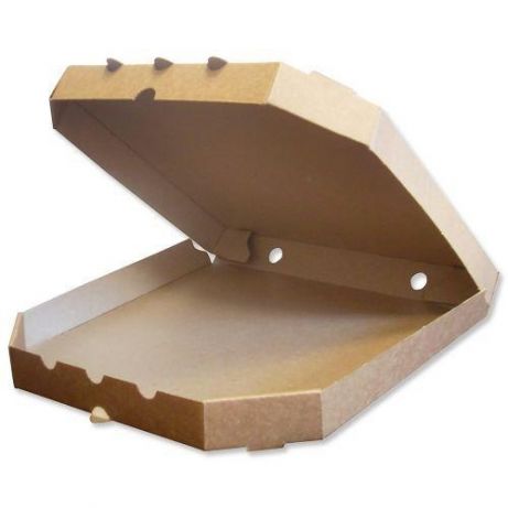 Коробка на піцу 30*30*3,5см бура