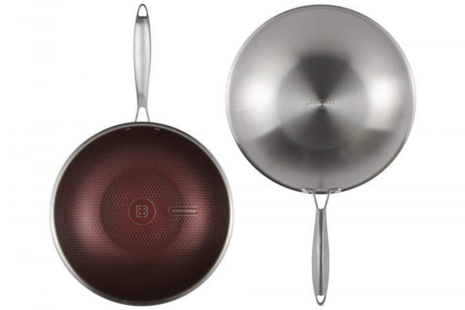 Сковорідка WOK з кришкою н/ж 28x8,5 см