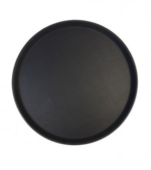 Піднос круглий 35,5 см чорний