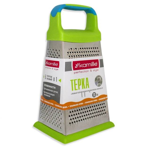 Терка 4-ри гранна н/ж сталь Kamille