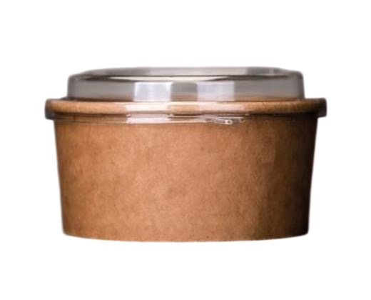 Контейнер паперовий для салату Крафт 750 мл d-154мм  (50шт/уп) (9)