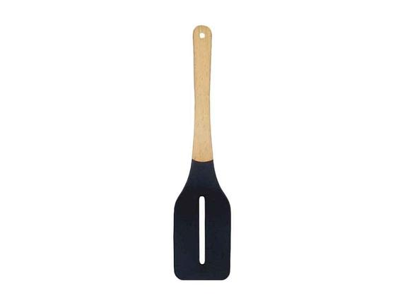 Lessner.Black Pro New.Лопатка з прорізями нейлонова з дерев'яною ручкою 10207