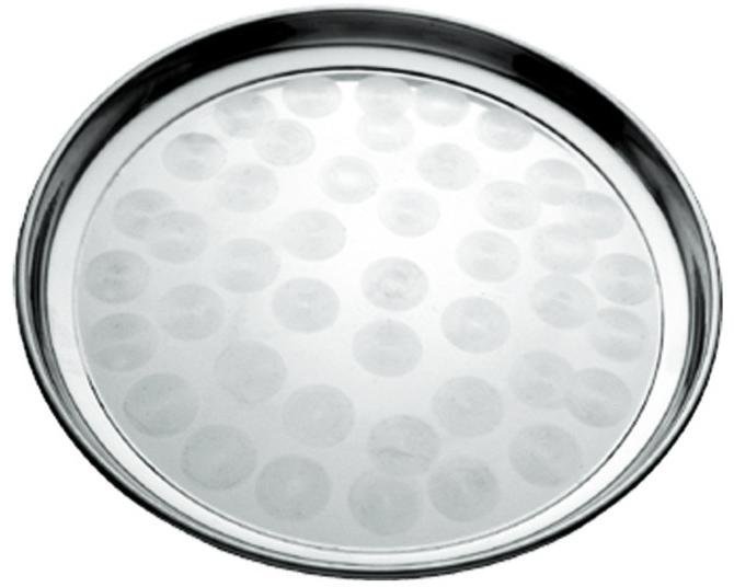 Піднос круглий нерж 50см