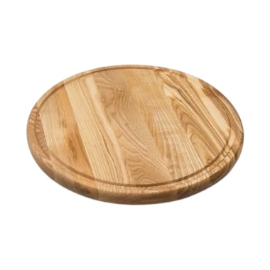 Дошка кругла з жолобом 40х2 см дуб
