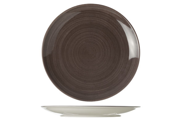 Тарілка Cosy&Trendy Twister carbon 27 см brown