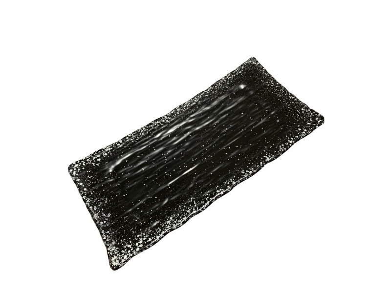 Тарілка прямокутна 22х15 см Сніжна ніч