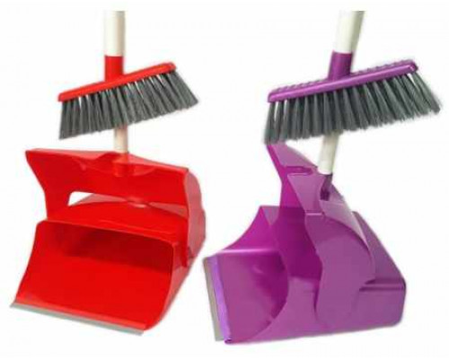 Совок та щітка "Ледарка" Zambak Plastik (колір в асортименті)